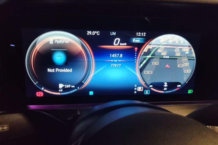 Used Mercedes-Benz E-Class 2022 Revised E 300 L Sport Luxury Edition Odometer Close Up