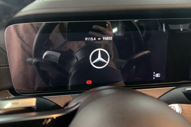 Used Mercedes-Benz E-Class 2022 E 300 L Luxury Model Odometer Close Up