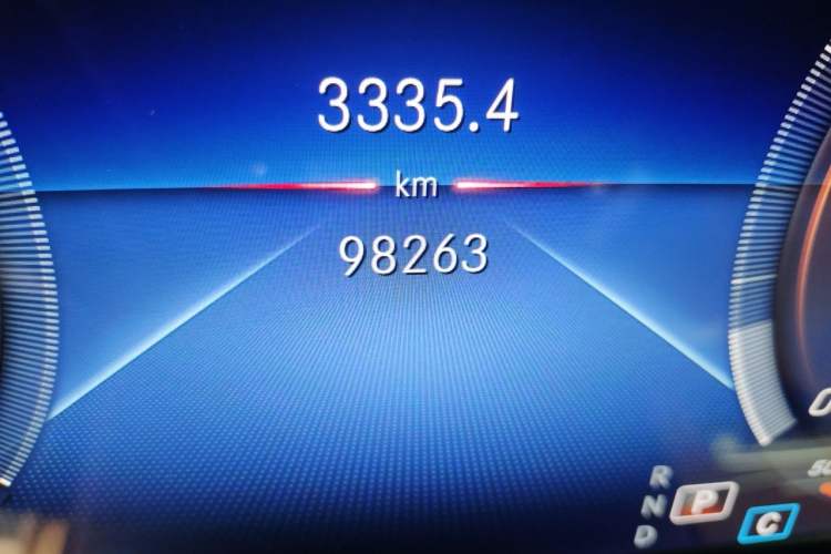 Used Mercedes-Benz E-Class 2022 E 300 L Luxury Model Odometer Close Up