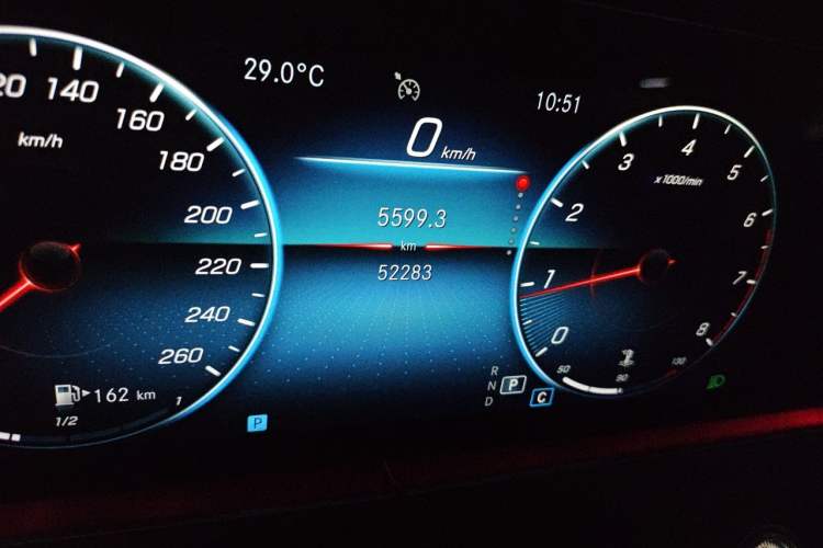 Used Mercedes-Benz E-Class 2022 Updated E 300 L Stylish Edition Odometer Close Up