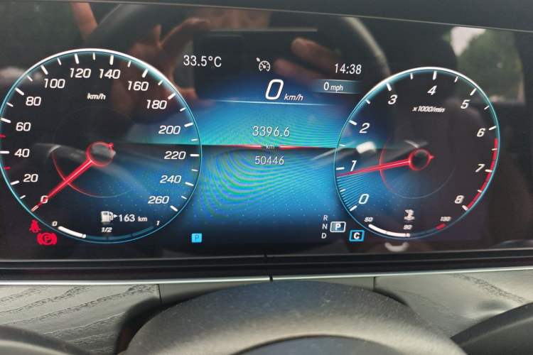 Used Mercedes-Benz E-Class 2022 E 300 Stylish Sports Edition Odometer Close Up