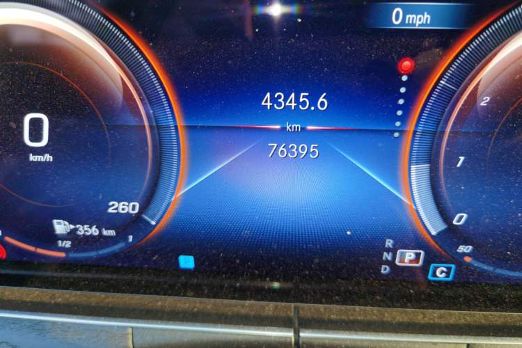 Used Mercedes-Benz E-Class 2022 Revised E 300 L Sport Luxury Edition Odometer Close Up
