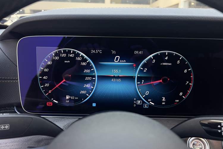 Used Mercedes-Benz E-Class 2022 E 260 Stylish Sports Edition Odometer Close Up