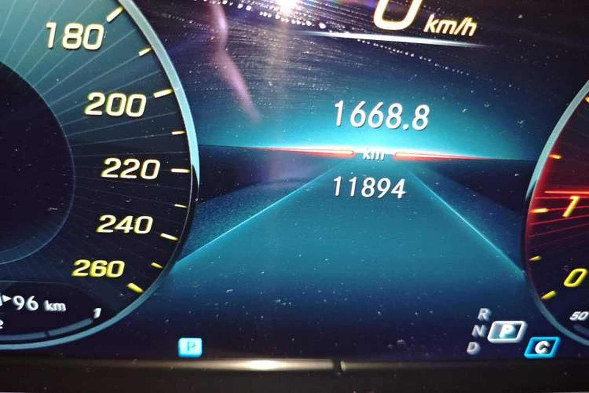 Used Mercedes-Benz E-Class 2022 E 300 Stylish Sports Edition Odometer Close Up