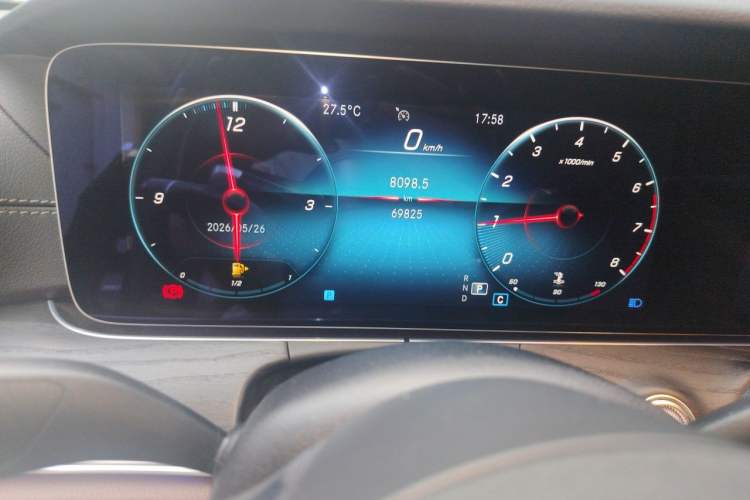 Used Mercedes-Benz E-Class 2022 Revised E 300 L Sporty and Stylish Edition Odometer Close Up