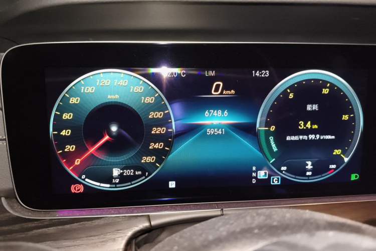 Used Mercedes-Benz E-Class 2022 Revised E 300 L Sporty and Stylish Edition Odometer Close Up