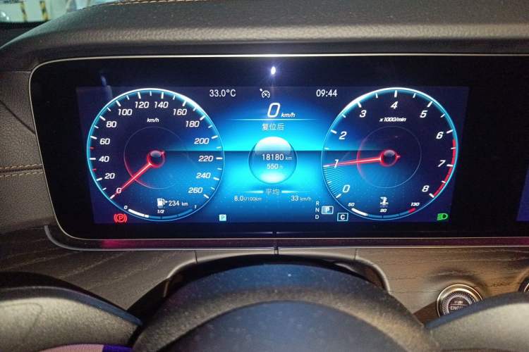 Used Mercedes-Benz E-Class 2022 Revised E 300 L Sporty and Stylish Edition Odometer Close Up