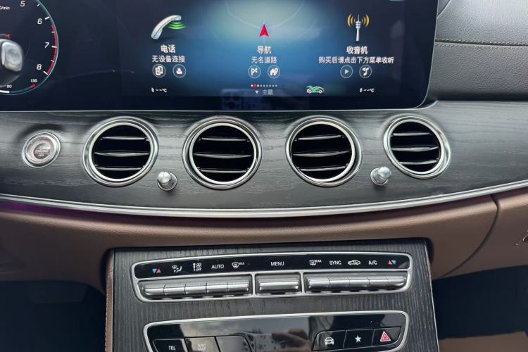 Used Mercedes-Benz E-Class 2023 E 300 L Sporty and Stylish Model Audio And AC Panel