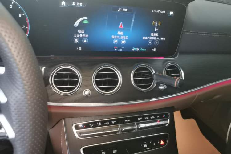 Used Mercedes-Benz E-Class 2023 E 300 L Sporty and Stylish Model Audio And AC Panel