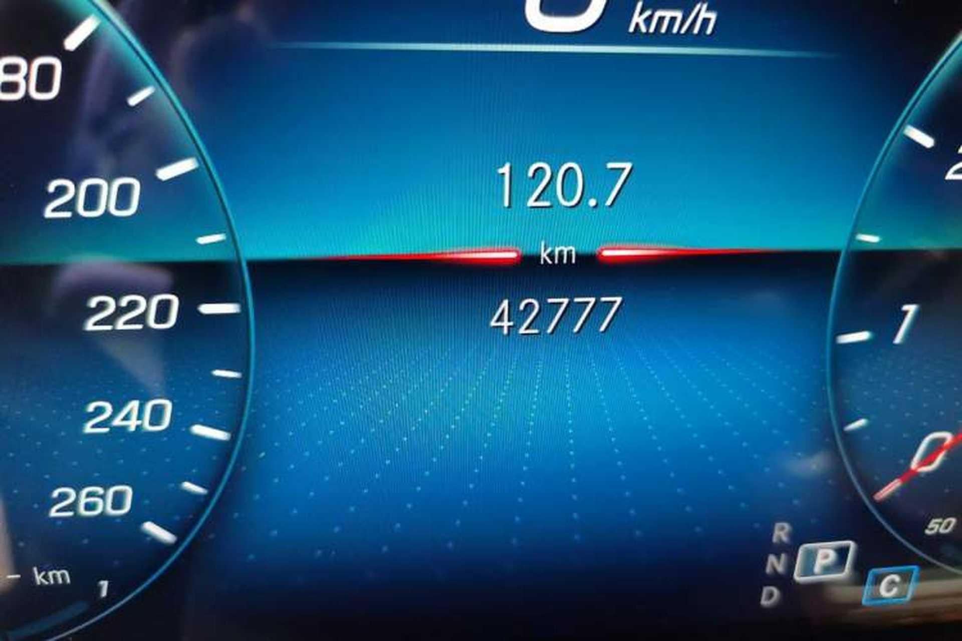 Used Mercedes-Benz E-Class 2023 E 300 L Sport Luxury Edition Odometer Close Up