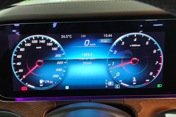 Used Mercedes-Benz E-Class 2023 E 300 L Stylish Model Odometer Close Up