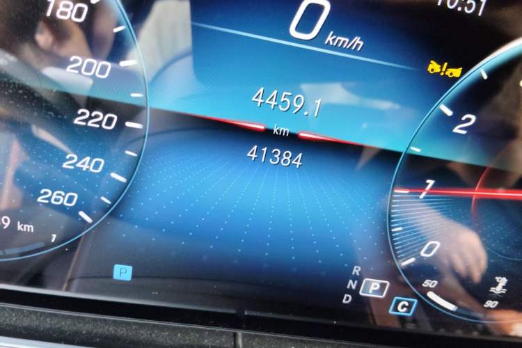 Used Mercedes-Benz E-Class 2023 E 300 L Stylish Model Odometer Close Up