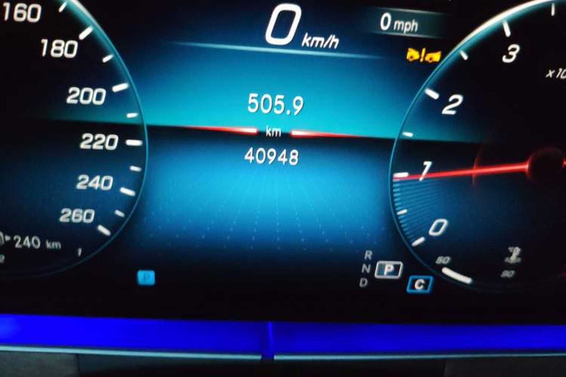 Used Mercedes-Benz E-Class 2023 Facelift E 260 L Odometer Close Up