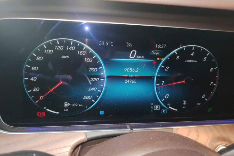 Used Mercedes-Benz E-Class 2023 Updated E 300 L Luxury Edition Odometer Close Up