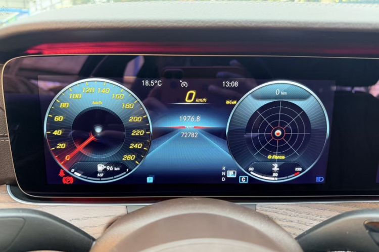 Used Mercedes-Benz E-Class 2023 E 300 L Stylish Model Odometer Close Up