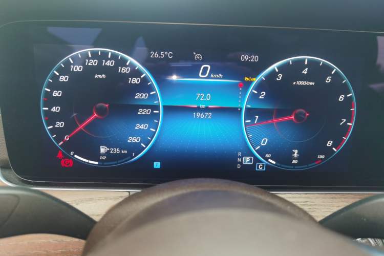 Used Mercedes-Benz E-Class 2023 Restyled E 300 L Sporty and Stylish Edition Odometer Close Up