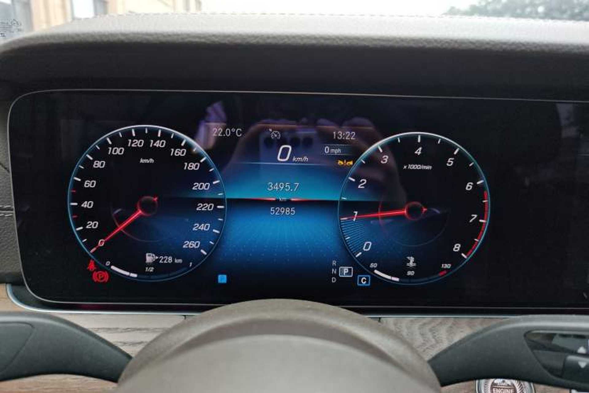 Used Mercedes-Benz E-Class 2023 Updated E 300 L Luxury Edition Odometer Close Up