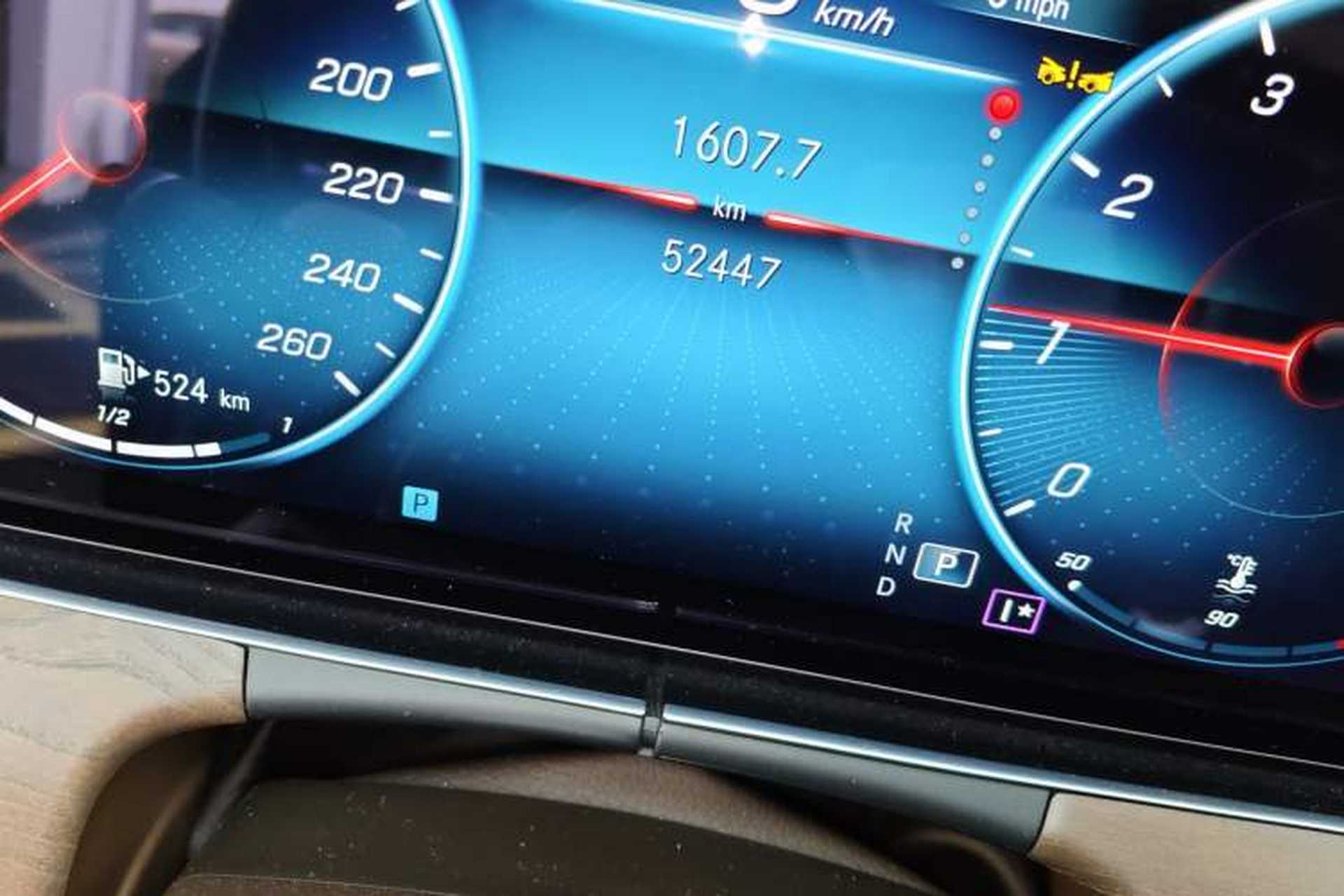 Used Mercedes-Benz E-Class 2023 E 300 L Stylish Model Odometer Close Up