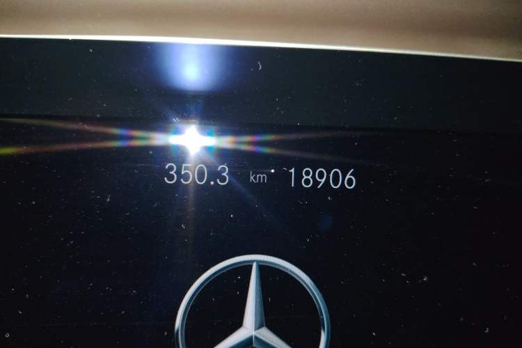 Used Mercedes-Benz E-Class 2023 E 300 L Luxury Model Odometer Close Up