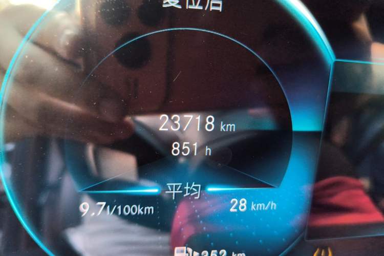 Used Mercedes-Benz E-Class 2023 E 300 L Sporty and Stylish Model Odometer Close Up