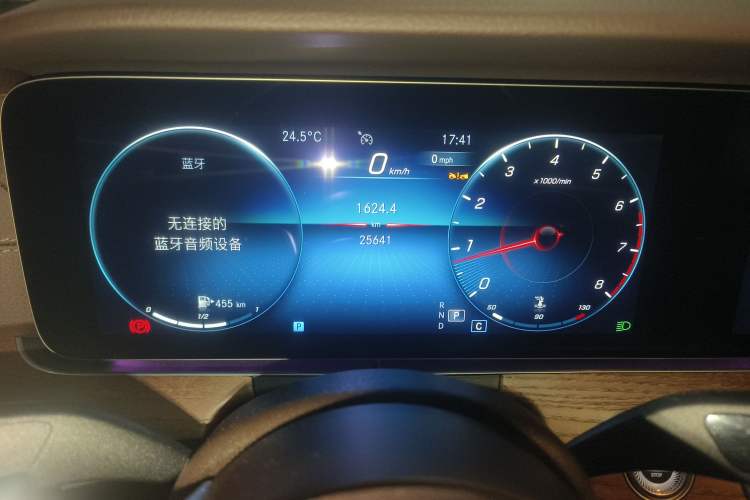 Used Mercedes-Benz E-Class 2023 E 300 L Sporty and Stylish Model Odometer Close Up