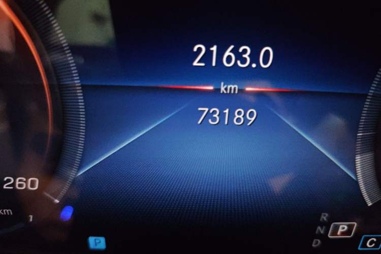 Used Mercedes-Benz E-Class 2023 E 300 L Luxury Model Odometer Close Up