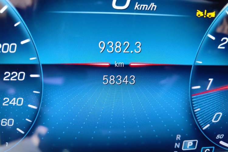 Used Mercedes-Benz E-Class 2023 E 300 L Sporty and Stylish Model Odometer Close Up