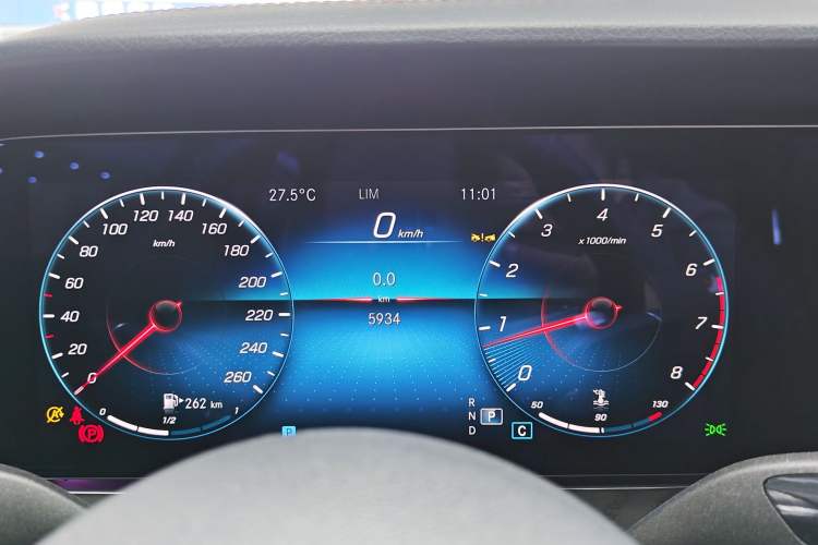 Used Mercedes-Benz E-Class 2023 E 300 Stylish Sports Edition Odometer Close Up