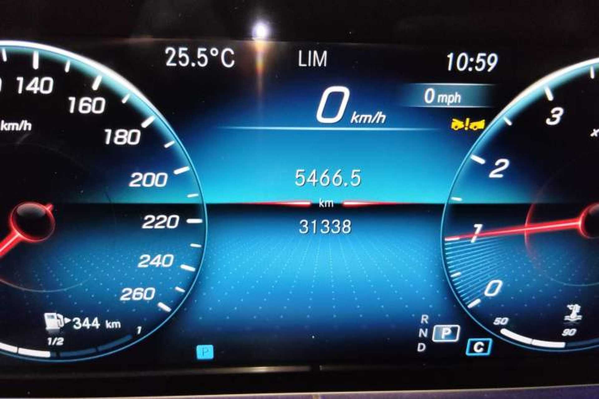 Used Mercedes-Benz E-Class 2023 E 300 L Luxury Model Odometer Close Up