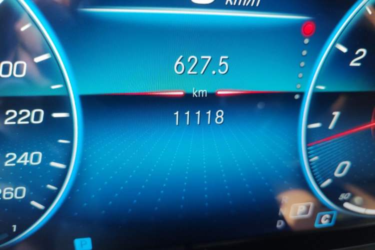 Used Mercedes-Benz E-Class 2023 E 300 L Stylish Model Odometer Close Up