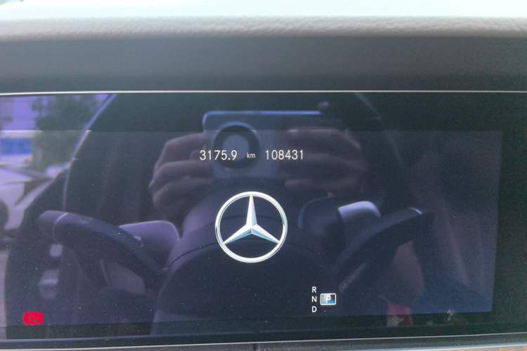 Used Mercedes-Benz E-Class 2023 E 300 L Luxury Model Odometer Close Up
