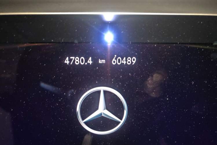 Used Mercedes-Benz E-Class 2023 E 300 L Sporty and Stylish Model Odometer Close Up