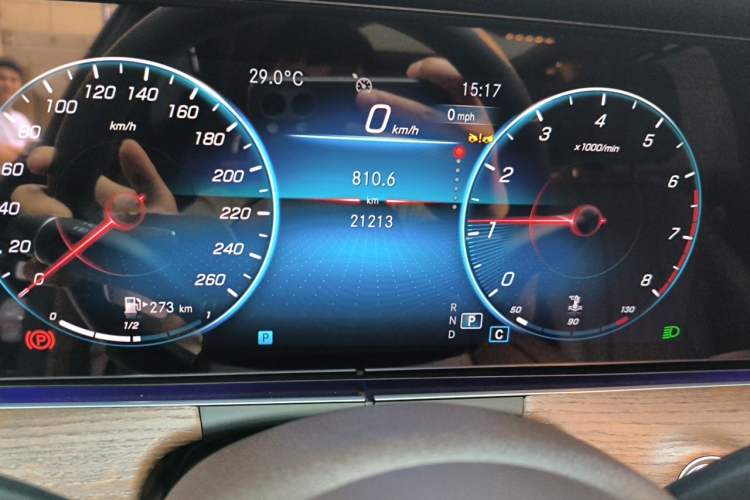 Used Mercedes-Benz E-Class 2023 Updated E 300 L Luxury Edition Odometer Close Up