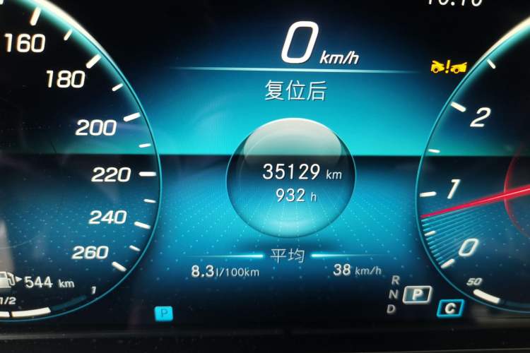 Used Mercedes-Benz E-Class 2023 E 300 L Stylish Model Odometer Close Up