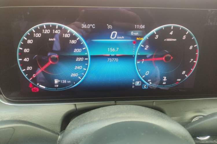 Used Mercedes-Benz E-Class 2023 Restyled E 260 Fashion Sport Edition Odometer Close Up