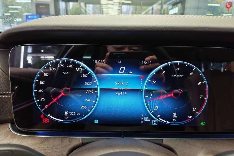Used Mercedes-Benz E-Class 2023 E 300 L Stylish Model Odometer Close Up