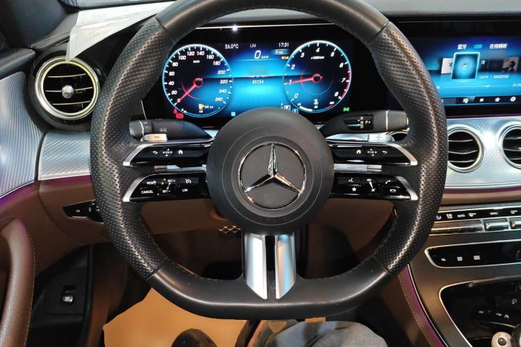 Used Mercedes-Benz E-Class 2023 E 300 L Sporty and Stylish Model Steering Wheel