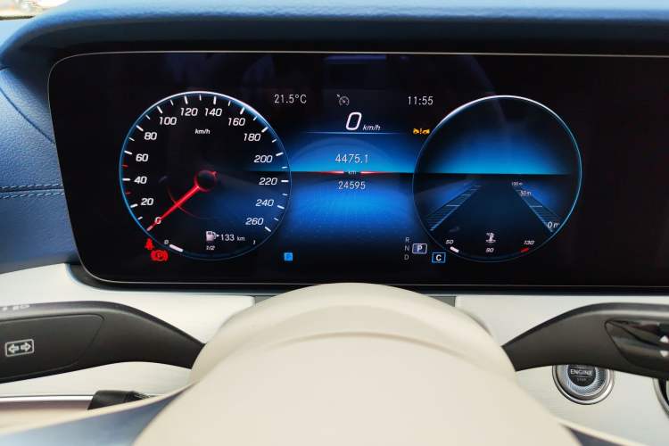 Used Mercedes-Benz E-Class 2023-Year Restyled E 260 Coupe Odometer Close Up