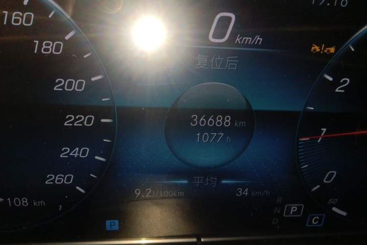Used Mercedes-Benz E-Class 2023 E 300 L Sport Luxury Edition Odometer Close Up