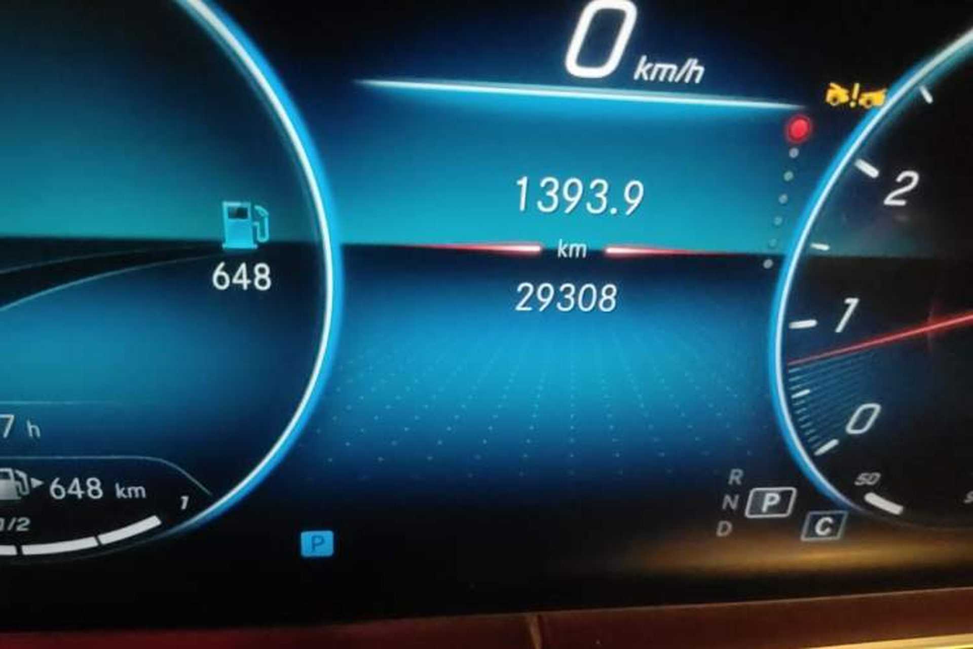 Used Mercedes-Benz E-Class 2023 E 300 L Luxury Model Odometer Close Up