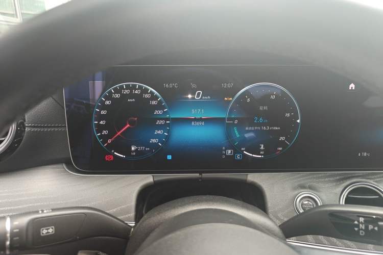 Used Mercedes-Benz E-Class 2023 E 300 L Sport Luxury Edition Odometer Close Up