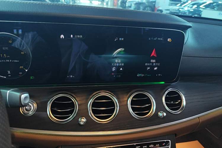 Used Mercedes-Benz E-Class 2023 Restyled E 300 L Sporty and Stylish Edition Audio And AC Panel
