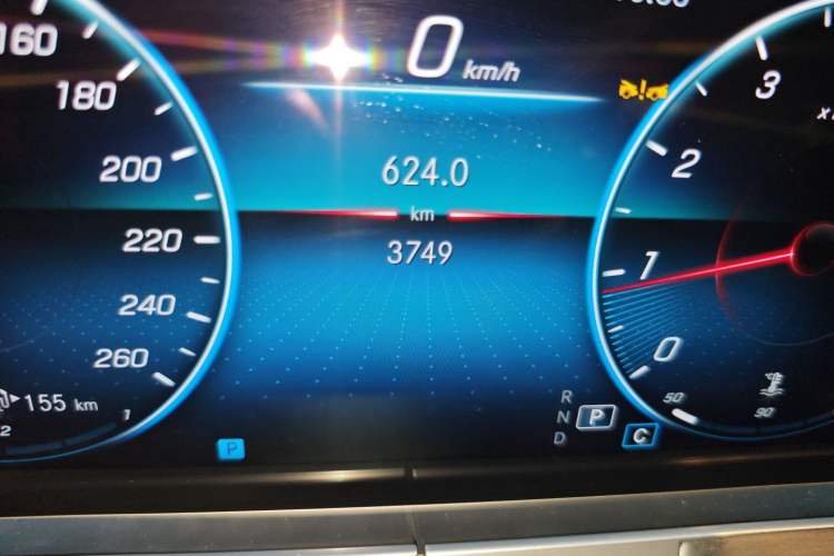 Used Mercedes-Benz E-Class 2023-Year Restyled E 300 Coupe Odometer Close Up