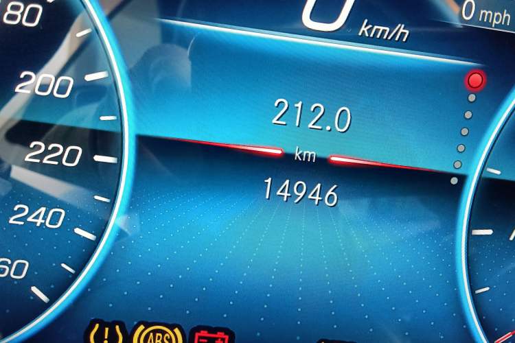 Used Mercedes-Benz E-Class 2023-Year Restyled E 260 Coupe Odometer Close Up