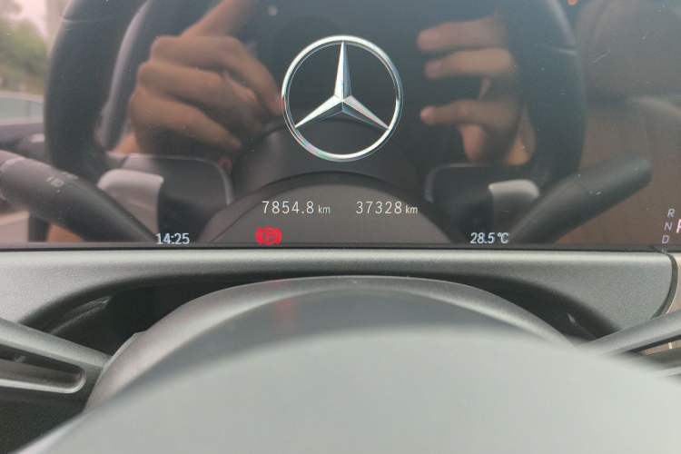 Used Mercedes-Benz E-Class 2024 E 300 L Stylish Model Odometer Close Up