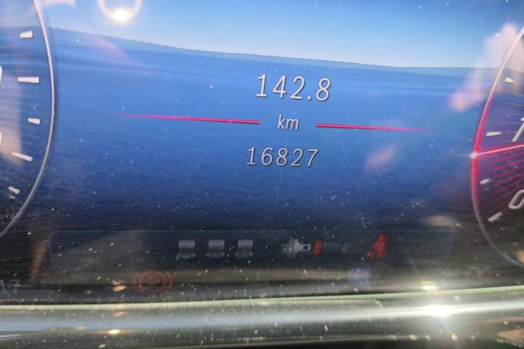 Used Mercedes-Benz E-Class 2024 E 300 L Luxury Model Odometer Close Up