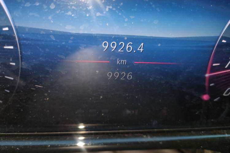 Used Mercedes-Benz E-Class 2024 E 300 L Luxury Model Odometer Close Up