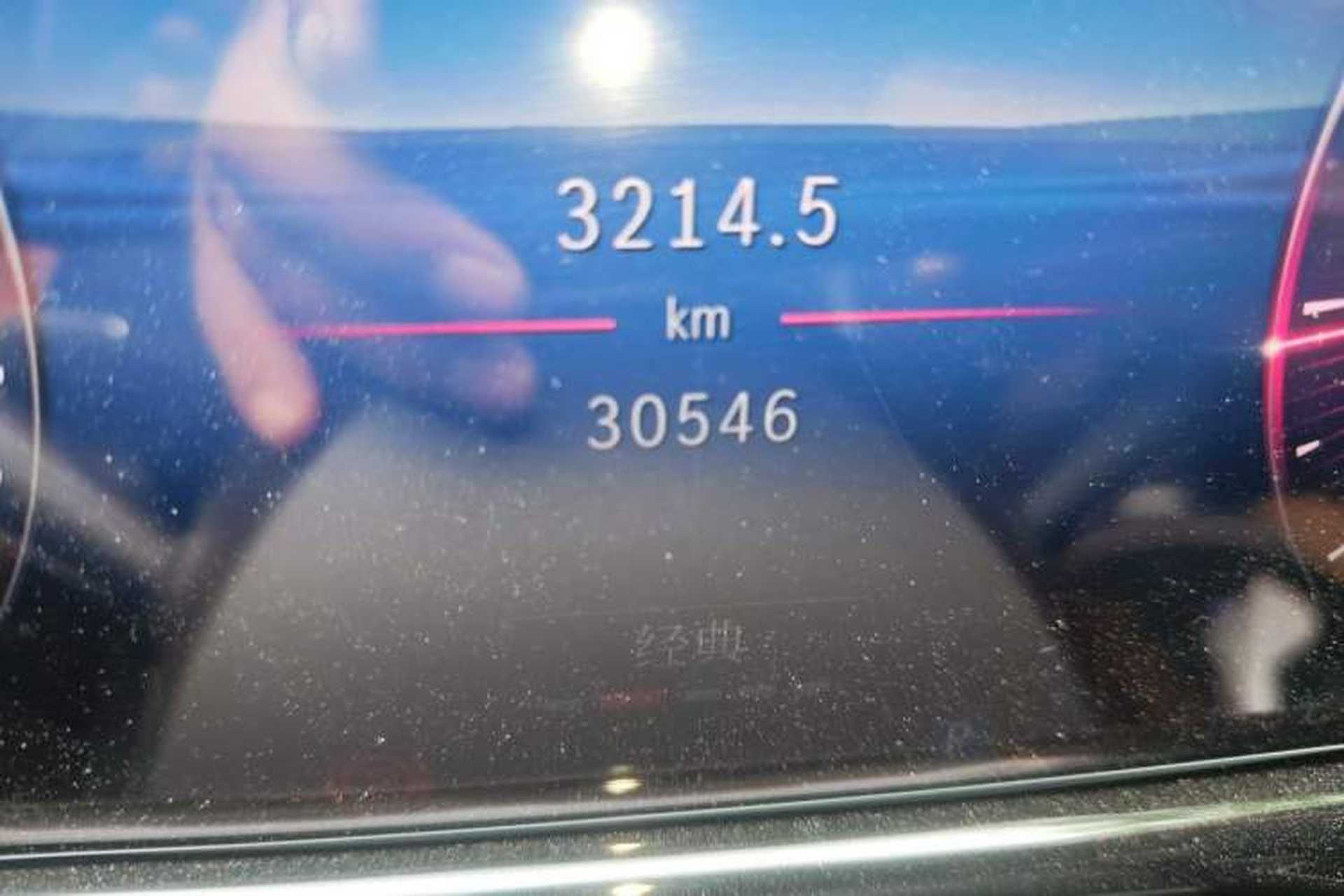 Used Mercedes-Benz E-Class 2024 E 300 L Luxury Model Odometer Close Up