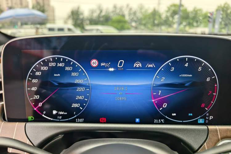 Used Mercedes-Benz E-Class 2024 E 300 L Stylish Model Odometer Close Up