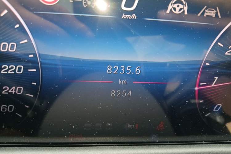 Used Mercedes-Benz E-Class 2024 E 300 L Stylish Model Odometer Close Up